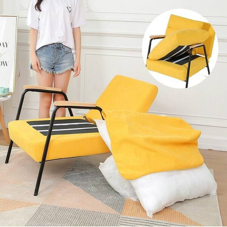 FOTEL Z PODNÓŻKIEM OSLO ROZKŁADANY REGULOWANY LEŻANKA Z PODUSZKAMI