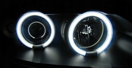Lampy Przednie Opel Astra G 97-04 Ringi Ccfl Black