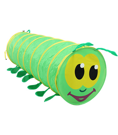 TUNEL DLA DZIECI GĄSIENICA NAMIOT TOR PRZESZKÓD DO DOMU DO OGRODU SAMOROZKŁADANY TORBA