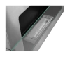 Biokominek wiszący z szybą  650x400 inox