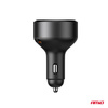 Ładowarka samochodowa ze zwijanym kablem typu C + USB-C 12V 24V 60W AMIO-04368