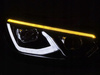 LAMPY PRZEDNIE DO VW GOLF 6 08-13 BLACK LED