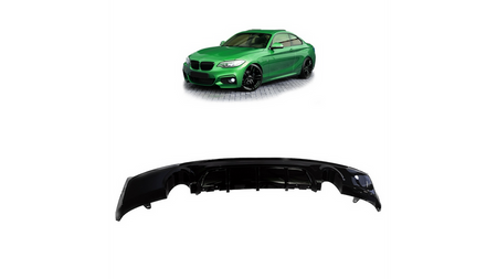 Tylny dyfuzor Gloss Black BMW 2 F22 F23 2012-obecnie