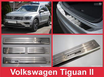 VOLKSWAGEN TIGUAN 2 Zestaw (Nakładka na zderzak tylny + nakładki progowe)