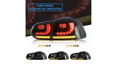Zestaw Lamp Tylnych Dynamic LED Smoke VW GOLF VI 2008-2012