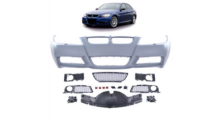 Przedni zderzak sport SRA Lampy przeciwmgielne BMW 3 E90 E91 przed liftem 2005-2008