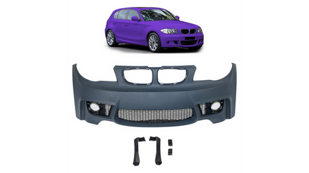Przedni zderzak sport zestaw z grillem BMW 1 E81 E82 E87 E88 2004-2011