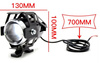 Lampa LED U5 czarna