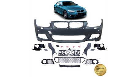 Przedni zderzak sport PDC SRA  BMW 3 (E92) Coupe (E93) Cabrio Facelift 2010-2013