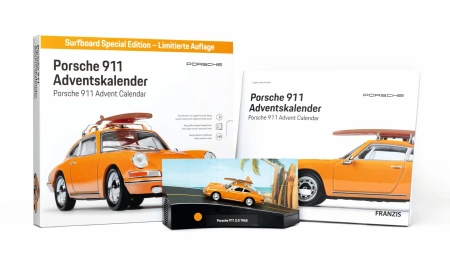 Porsche 911 - Kalendarz Adwentowy  Edycja limitowana z deską surfingową