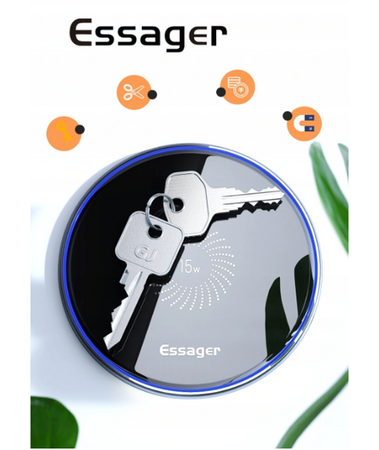 Wireless magnetic charger, Essager, EWXZMX-JMB01, 15W (black)