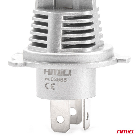 Żarówki samochodowe LED seria X1 H4/H19 6500K Canbus AMIO-02965