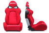 Fotel sportowy CUGA Welur Bride Red