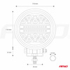 Lampa robocza halogen LED szperacz AWL16 26LED 12V 24V AMIO-02430