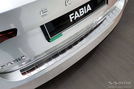 Nakładka na zderzak tylny do Skoda Fabia 4 Hatchback (Stal)