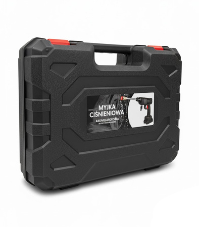 MYJKA CIŚNIENIOWA AKUMULATOROWA 40 BAR PISTOLET NATRYSKOWY BEZPRZEWODOWY OGRODOWY DO MYCIA OKIEN KOSTKI AUTA