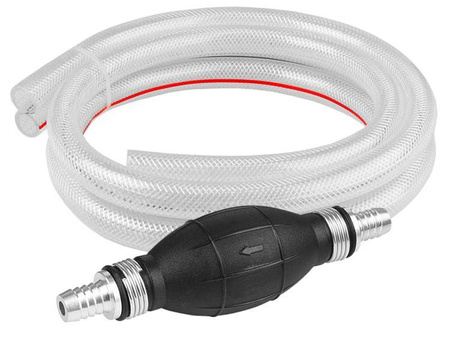 Pompka ręczna do paliw - 2 x wąż 12mm x 1m + gruszka