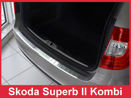 Skoda Superb 2 Kombi Nakładka (listwa) ochronna na zderzak tylny