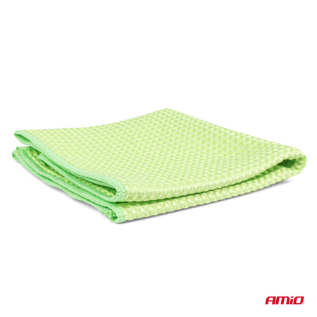 Ściereczka mikrofibra waflowa do szyb okien luster 40x30 cm 2 szt. AMIO-03734