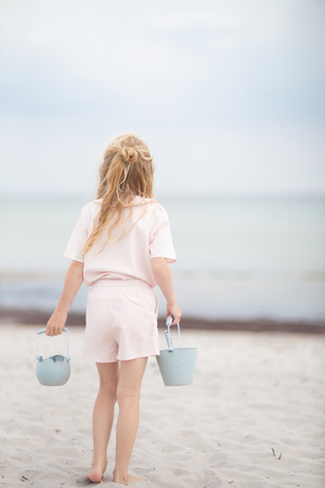 Silikonowe Wiaderko Konewka Scrunch - Błękitny