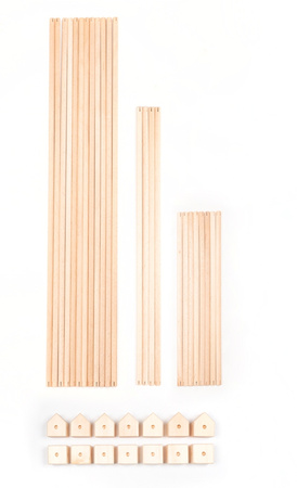 Drewniane klocki konstrukcyjne Maxi Trigonos Kernel Arbaro - 44 el.