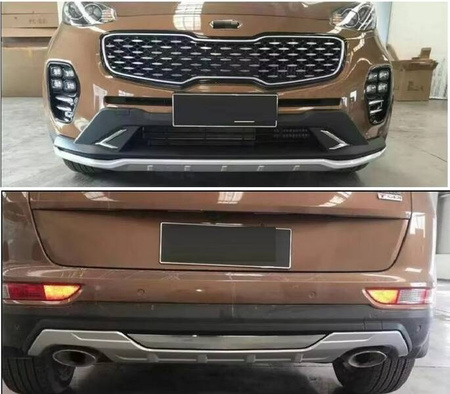 Dokładki zderzaka dyfuzor do KIA SPORTAGE 2015 - 2018 przód tył