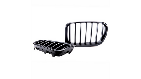 Grill sportowy pojedyncze żeberka Matt Black BMW X3 F25 przed liftem 2010-2014