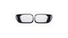 Grill sportowy pojedyncze żeberka Matt Black  BMW 3 (E46) Sedan Compact Touring Facelift 2001-2005