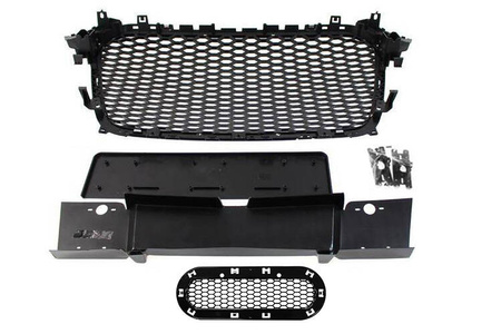 GRILL AUDI A4 B8 RS-STYLE CHROME-BLACK (12-15) PDC
