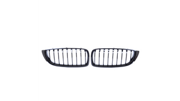 Grill sportowy pojedyncze żeberka Gloss Black  BMW 4 (F32, F82) Coupe (F33, F83) Cabrio (F36) Gran Coupe 2013-2021