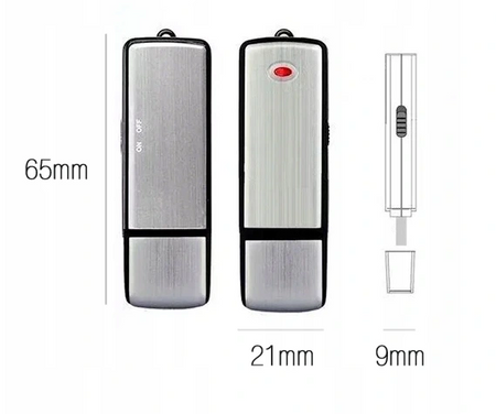 Mini dyktafon pendrive podsłuch szpiegowski USB
