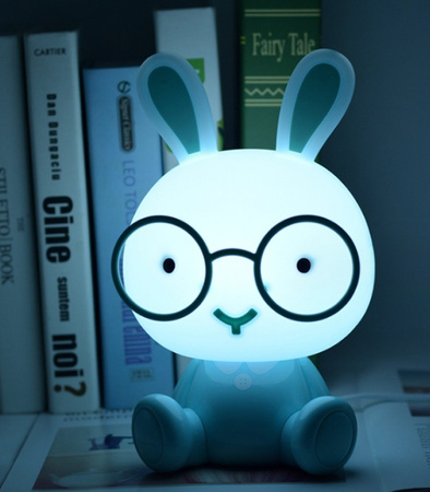 LAMPKA NOCNA DLA DZIECI KRÓLIK LED 3 TRYBY ŚWIECENIA LAMPKA BIURKOWA