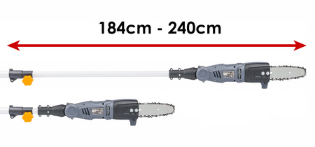 Piła elektryczna na wysięgniku 240cm PM-EPW-1000 - 1000W