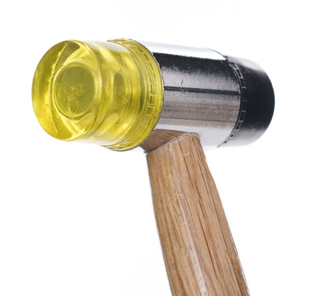 Młotek gumowo plastikowy 30mm z drewnianą rączką KD903