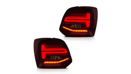 Zestaw Lamp Tylnych Dynamic LED Red Clear VW POLO V 2009-2014