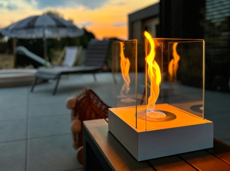 Biokominek wolnostojący Sunset Garden Mini biały mat