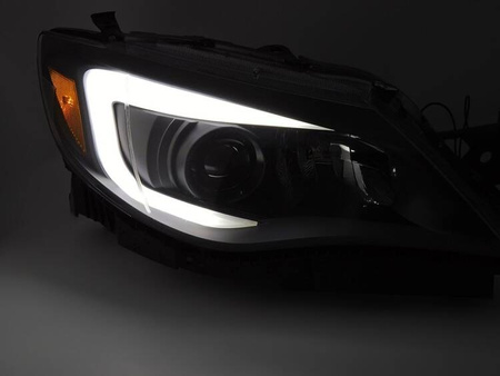 Lampy reflektory black LED do Subaru WRX 2008 - 2014