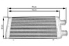 Intercooler TurboWorks 600x300x76 3" jednostronny Tube and Fin