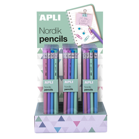 Zestaw ołówków z gumką Nordik Collection Apli Kids - 8 sztuk