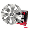 Kołpaki samochodowe 4szt. komplet Energy srebrne 16" cali COLOR BOX