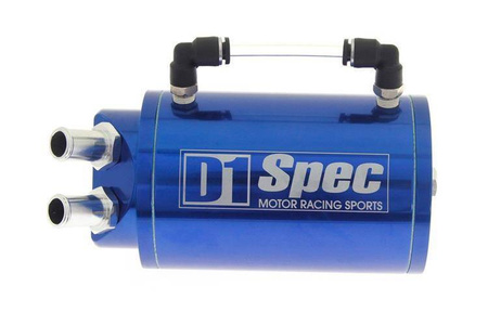 Oil catch tank 0.7L 9mm D1Spec Blue