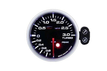 ZEGAR DEPO PK 52mm - TURBO ELECTRIC -1 do 3 BAR