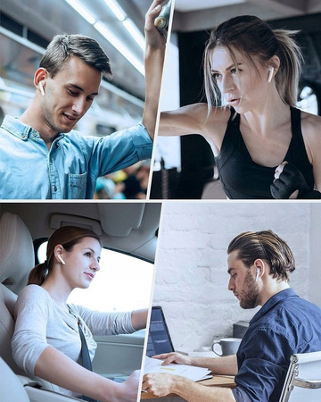 SŁUCHAWKI BEZPRZEWODOWE i12 DOUSZNE TWS BT5.0 + POWERBANK