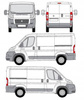 Platforma dachowa bagażowa Cruz Peugeot Boxer L1H1