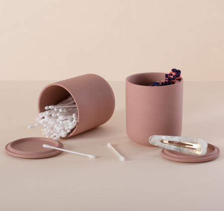 ORGANIZER CERAMICZNY Z POKRYWKĄ BRUMBY POJEMNIK NOWOCZESNY BIUROWY ELEGANCKI