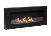 Biokominek Box 900x400 czarny z szybą