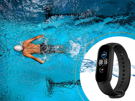 SMARTBAND OPASKA SPORTOWA M5 SMARTWATCH ZEGAREK DO ĆWICZEŃ KROKOMIERZ POMIAR CIŚNIENIA TĘTNA