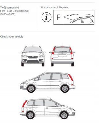 Bagażnik dachowy Cruz Airo Fuse Ford Focus C-Max