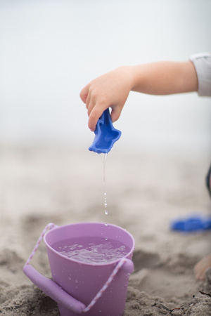 Silikonowe Foremki do piasku 4 szt. Scrunch - Szary