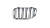 Grill sportowy podwójne żeberka Chrome & Black BMW 3 E90 E91 Facelift 2008-2011